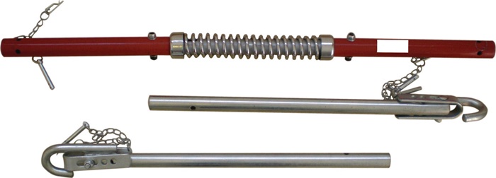Abschleppstange verz.L1800xB70xH55mm 5,1kg rot/silber HP AUTOZUBEHÖR