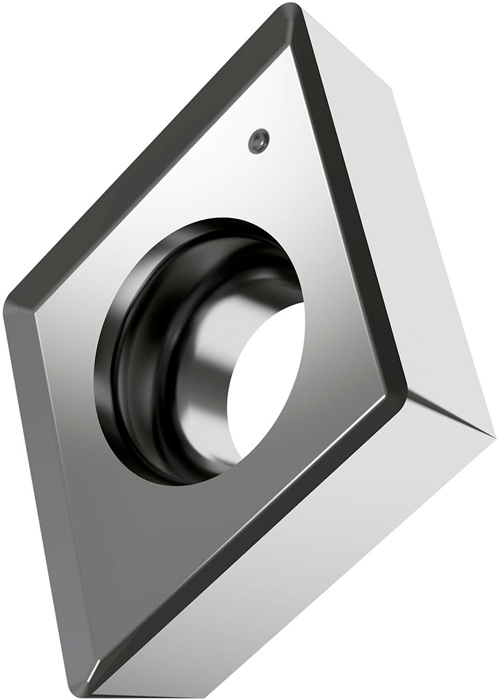 Drehwendeschneidplatte ISO ECGT 080304E-SF2:H07 Bohrungs-D. 3,4mm Farbe Silber