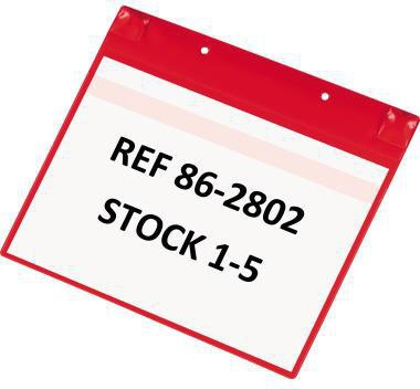DJOIS Kennzeichnungstasche Neodym 170113 A4 rot 5 St./Pack.