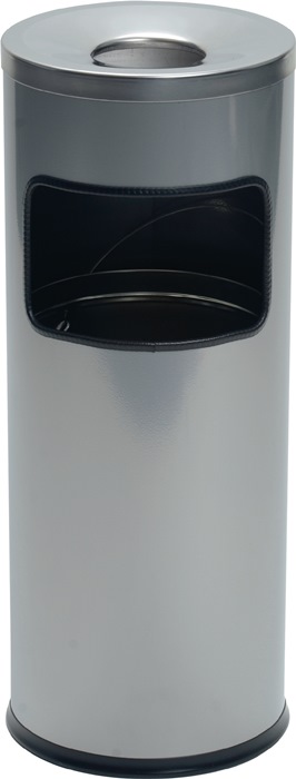 Kombiascher Ø250xH630mm silber Stahlbl.DURABLE