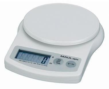 MAUL Briefwaage MAULalpha 1642002 max. 2kg Kunststoff weiß