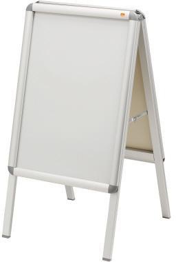 Nobo Plakatständer 1902207 DIN A2 Alurahmen silber