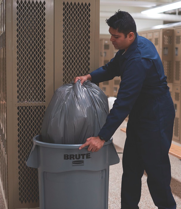 Mehrzwecktonne grau 38l PE Außen-Ø400xH435mm RUBBERMAID