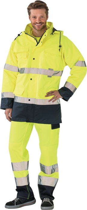 Warnschutzparka Gr.L gelb/marine PLANAM
