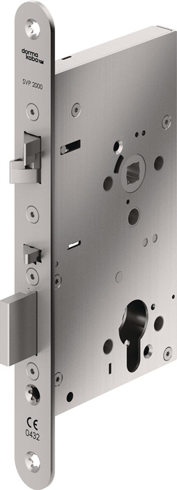 Panik-Einsteckschloss SVP2272 Fkt.E rd 20/65/72/9mm DIN li.