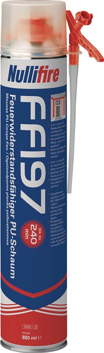 1K-Montageschaum FF197 880ml B1 grau m.Einw.-Handsch.Dose