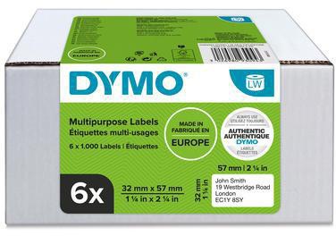 DYMO Vielzwecketikett 2093094 32x57mm 1.000St. 6 Rl./Pack.