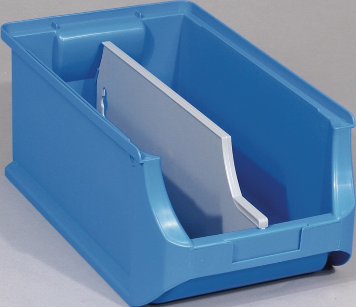 Trennw.ProfiPlus f.Stapelsichtboxen H.125mm PS grau ALLIT