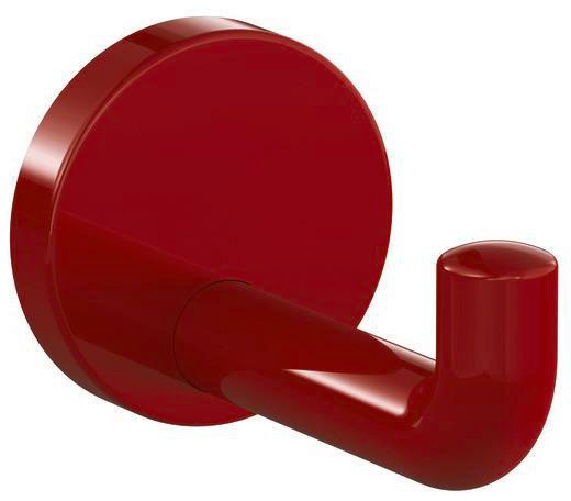 Einzelhaken 477.90.030 einfach A.100mm PA rubinrot 33 D.70mm HEWI