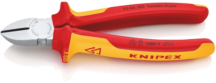Seitenschneider L.180mm VDE Mehrkomp.-Hüllen KNIPEX