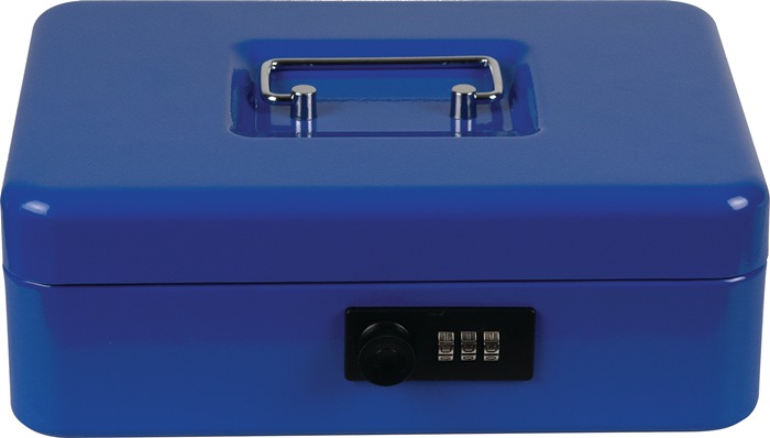 Geldkassette MONEY CODE B.250xH.90xT.180mm blau lack.BURG-WÄCHTER