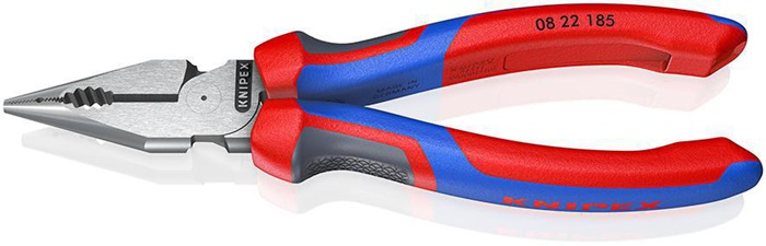 Spitzkombizange L.185mm pol.Comfort-Griff schwarz atram.KNIPEX