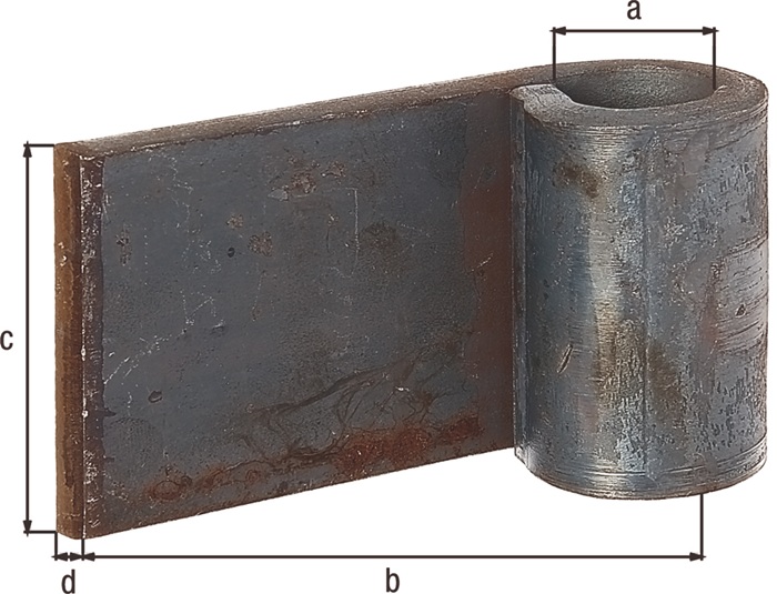 Anschweißband 20x100x60x8mm STA roh GAH