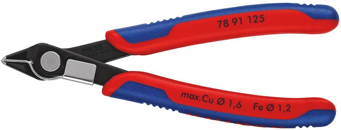 Elektronik-Seitenschneider Super-Knips® L.125mm Form 8 Facette ja,sehr kl.brün.
