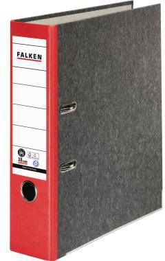 Falken Ordner S80 80024516 DIN A4 80mm RC Pappe rot