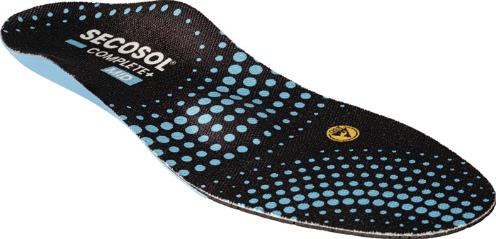 Einlegesohle SECOSOL® COMPLETE+ MID Gr.40 schwarz/blau