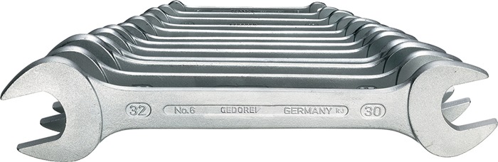 Doppelmaulschlüsselsatz 6-8 8-tlg.SW6-22mm CV-Stahl verchr.GEDORE