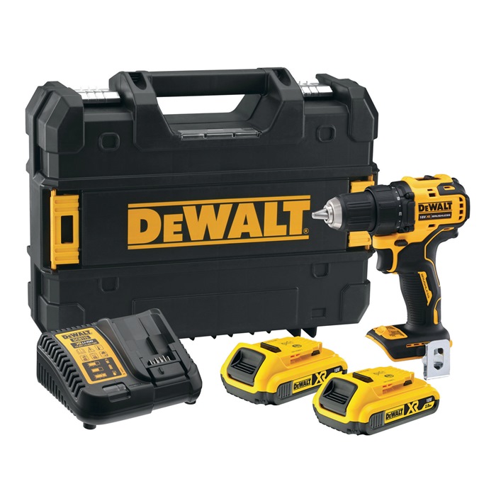 Akku-Bohrschrauber DCD708D2T 18V 2Ah 1,5-13mm DEWALT