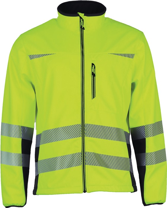 Warnschutz-Softshelljacke Prevent® Trendline Gr.XL gelb/schwarz