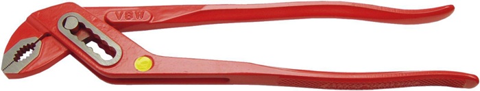 Wasserpumpenzange L.150mm Spann-W.17mm pol.rot kordiert VBW
