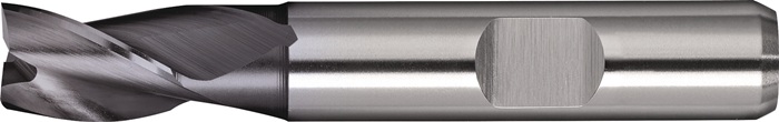 Bohrnutenfräser DIN 327 TypN D.5mm HSS-Co8 TiCN Weldon Z.3 kurz TECWERK