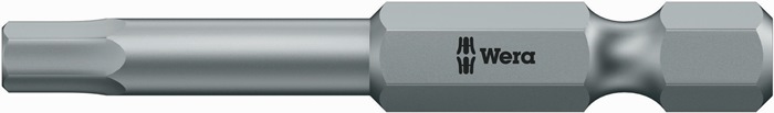 Bit 840/4 Z DIN3126-F6,3/ISO1173 Sechskant Hex-Plus SW4mm D.5mm L.50mm CV-Mo
