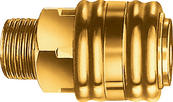 Schnellverschlusskupplung DN 7,2,AG MS Gew.G 1/2 20,95mm EWO