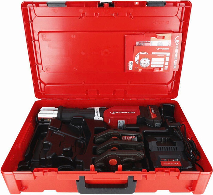 Akkupressmaschine ROMAX 4000 Basic Set AMPShare Akku,Ladegerät TH 16,20,26mm 4Ah