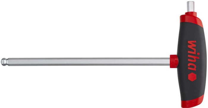 Stiftschlüssel m.Quergr.SW 8mm Klingen-L.200mm 6-KT m.Kugelk.+Seitenabtr.WIHA
