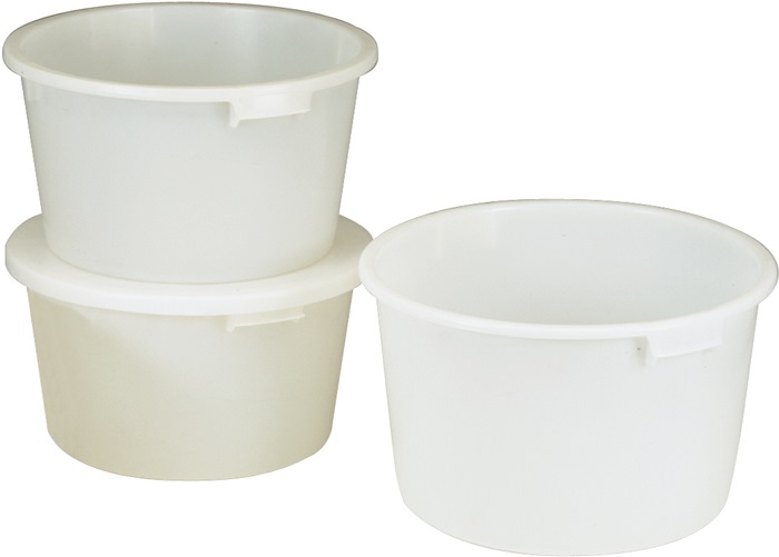 Bottich 85l HD-Polyethylen weiß m.Griffmulden D.628mm H.385mm CRAEMER