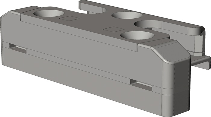 Fenster-Sicherheitsschließblech SBS.K.205.P5 Ku.f.Nutmittenlage 13mm