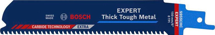 Säbelsägeblatt Expert Thick Tough Metal L.150mm B.25mm TPI 8 3mm 1 St./Karte