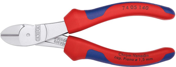 Kraftseitenschneider L.140mm Form 0 Mehrkomp.-Hülle KNIPEX