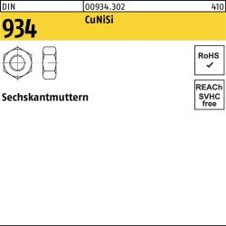 Sechskantmutter DIN 934 M8 CuNiSi 100 Stück
