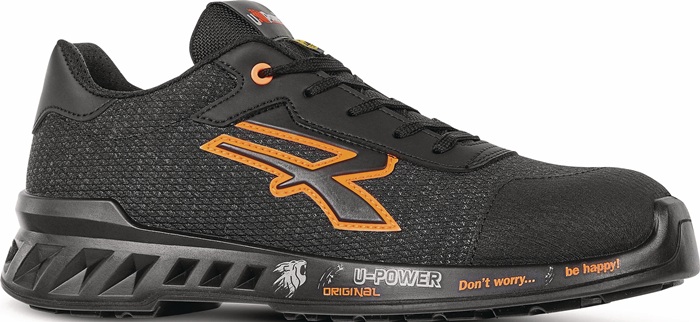 Sicherheitsschuh BRUCE Gr.44 W.11 schwarz/orange S1PS FO SR ESD