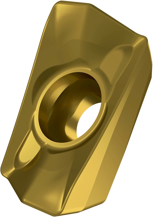 Fräswendeschneidplatte ISO ADMX 160616PR-R:M8340 D.4,5mm PVD beschichtet Gold