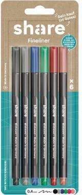 share Fineliner Y-11-11-02 sortiert 6St.