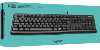 Logitech Tastatur K120 920-002489 3x18x47cm USB schwarz