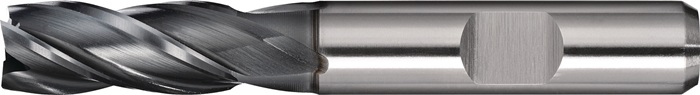 Schaftfräser DIN 844 TypN D.10mm HSS-Co PM ALCRONA Weldon Z.4 kurz TECWERK