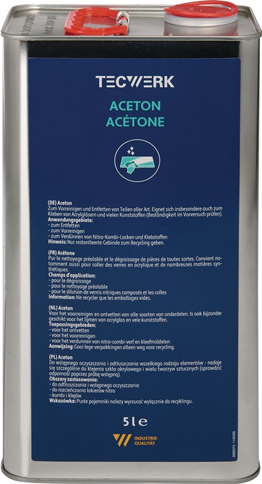 Aceton 5l Kanister TECWERK