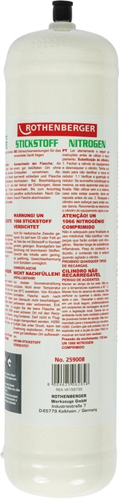 Stickstoffflasche Stickstoff 950ml 110bar ROTHENBERGER