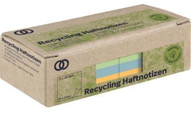Soennecken Haftnotiz oeco 5867 RC 50x40mm 100Bl. sort. 12St.