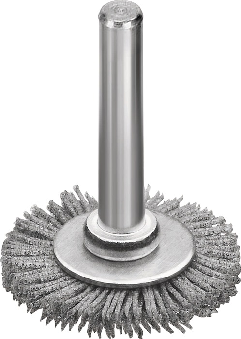 Rundbürste D.30mm Schaft 6mm SiC Schleifborsten K.320 6mm 20000min-¹ LESSMANN
