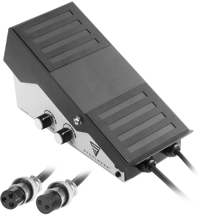 Fußpedal Kabel-L.4m 2- u.3-poliger Stecker STAHLWERK