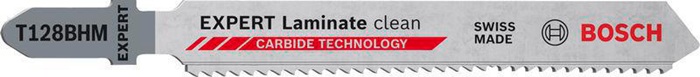 Stichsägeblatt Laminate Clean T 128 BHM Gesamt-L.92mm Zahnt.1,8mm 3 St./Karte