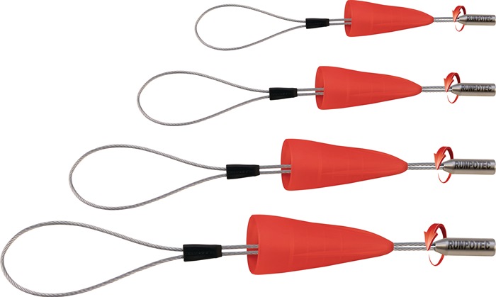 Kabelziehschlaufe RUNPOFIX 4-tlg.m.Schutzkappe u.Gew.RTG D.6mm 4er Set RUNPOTEC