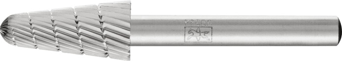 Frässtift KEL D.12mm Kopf-L.25mm Schaft-D.6mm HSS Verz.3 PFERD