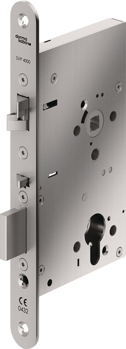 Panik-Einsteckschloss SVP4277 Fkt.E rd 24/65/72/9mm DIN L/R
