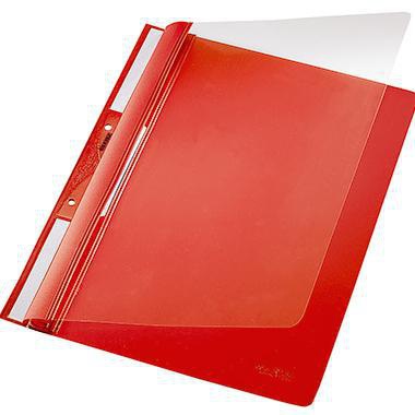 Leitz Einhakhefter 41900025 DIN A4 kfm. Heftung PVC rot