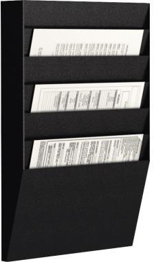 Paperflow Wand-Sortiertafel H 6F A4H1X6.01 DIN A4 schwarz